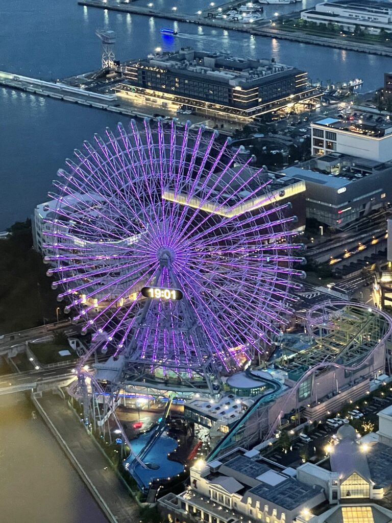 横浜ロイヤルパークホテル　アトリエルームからの夜景